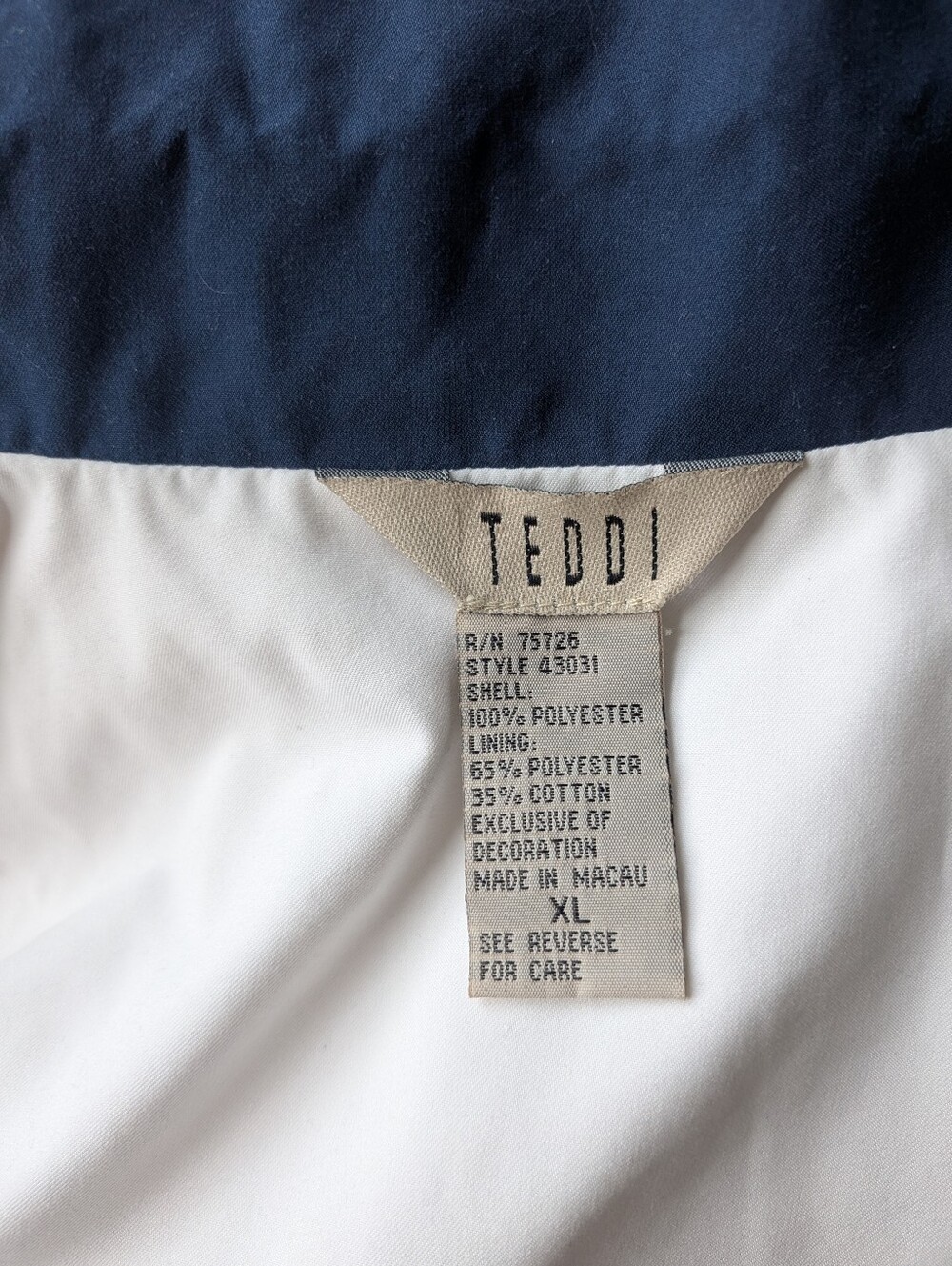 Vintage Teddi Colorblocking Zip Up - Picture 3 of 4